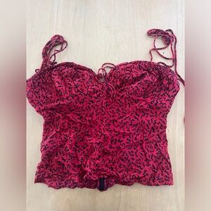 Realisation Par red and black tank top